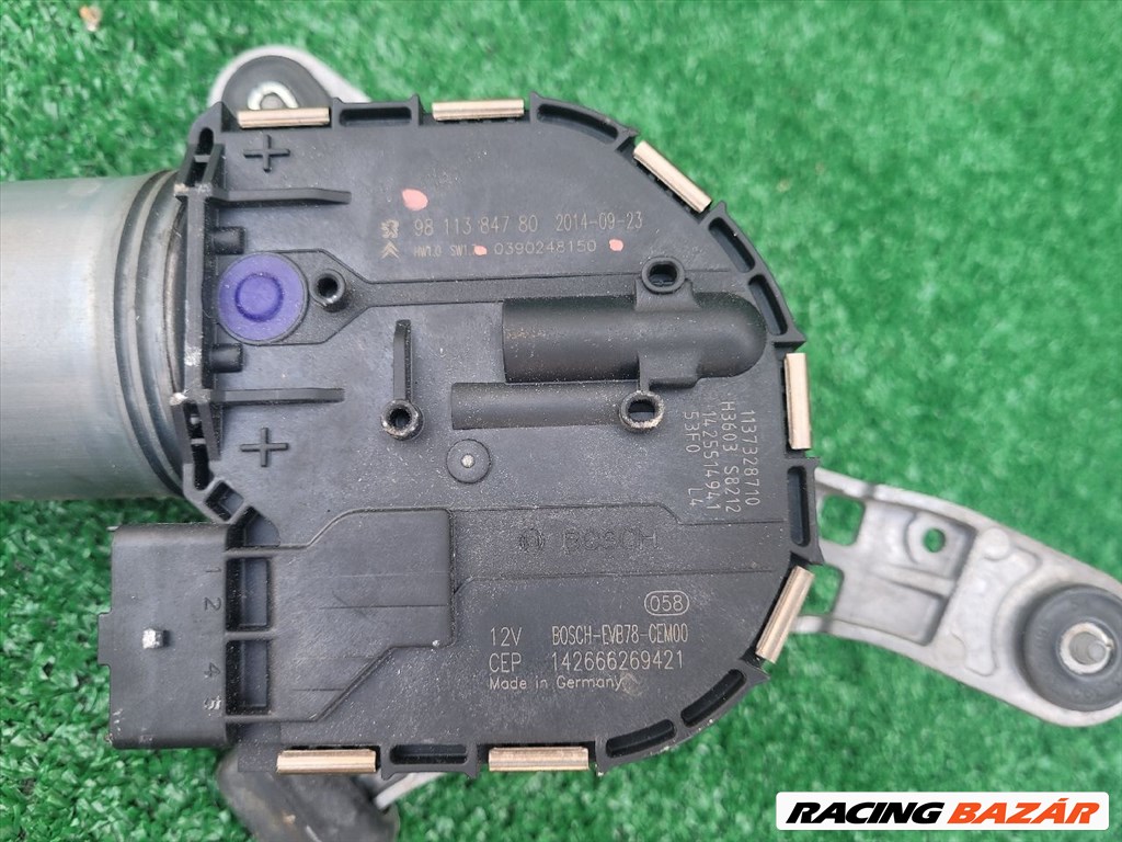 CITROËN C4 PICASSO Első Ablaktörlő Motor 0390248150 9811384780 4. kép