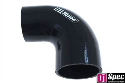 Szilikon szűkítő könyök D1Spec Fekete 90 fok 67-76mm