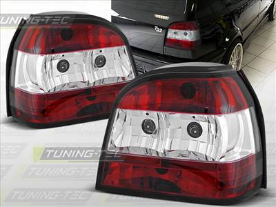 VW GOLF 3 09.91-08.97 RED WHITE  Tuning-Tec Hátsó Lámpa