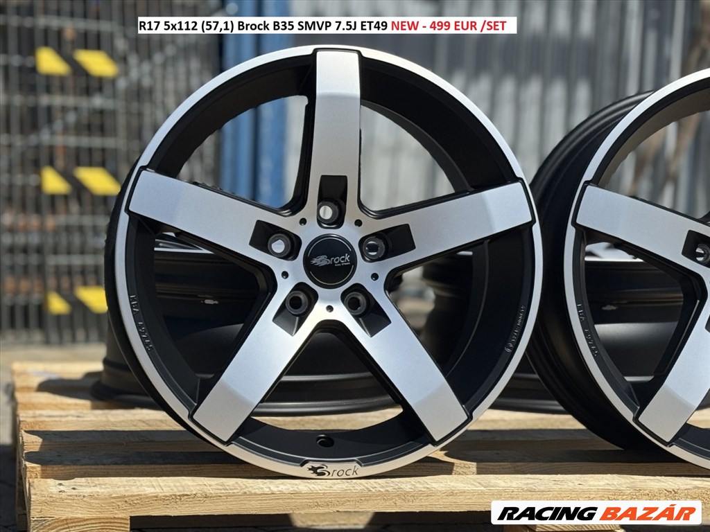 R17 5x112 (57,1) Brock B35 SMVP 7.5J ET49 új alufelnik felni 17"  1. kép