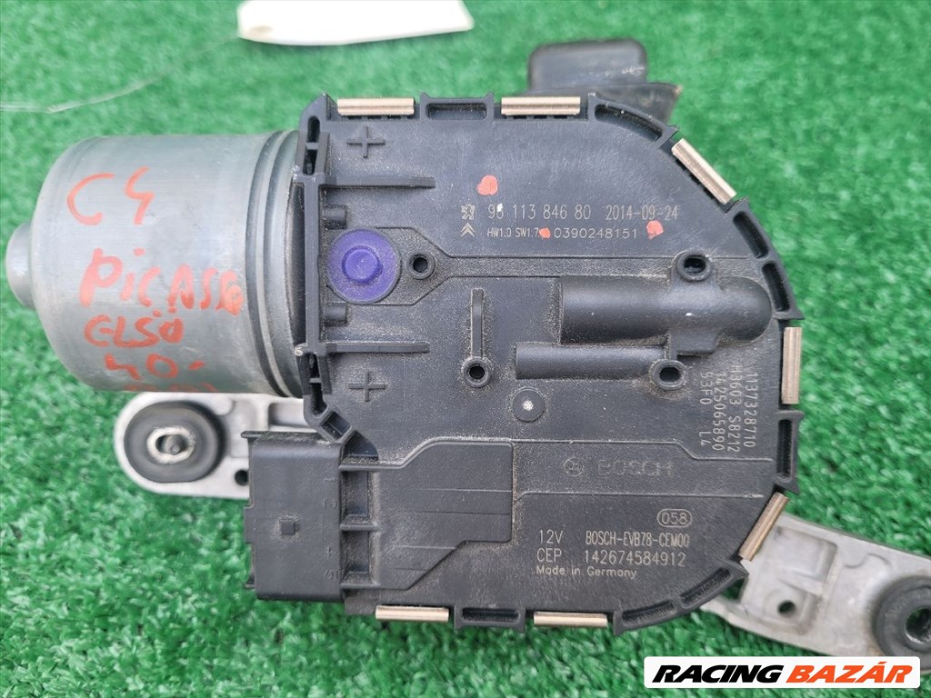 CITROËN C4 PICASSO Első Ablaktörlő Motor 9811384680 0390248151 3. kép