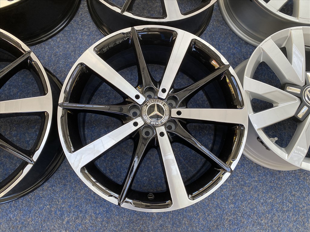 (3146)  Mercedes 18 gyári alufelni felni, 5x112, C CLA A B osztály 4. kép