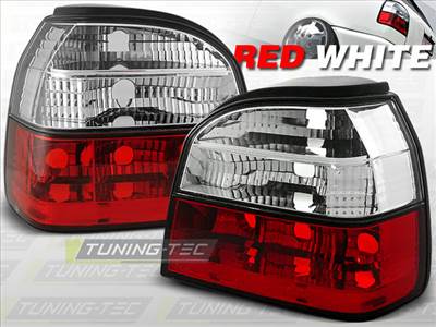 VW GOLF 3 09.91-08.97 RED WHITE  Tuning-Tec Hátsó Lámpa