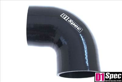 Szilikon szűkítő könyök D1Spec Fekete 90 fok 76-83mm
