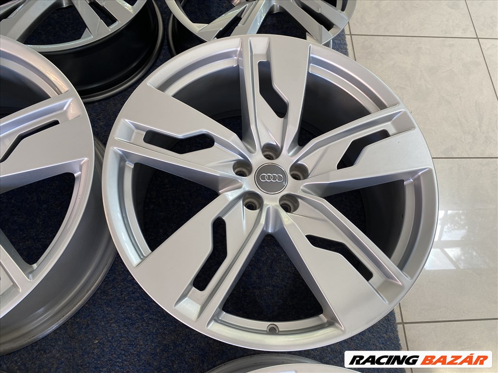 (3709)  Audi 21 gyári alufelni felni, 5x112, Q7 Q8 6. kép
