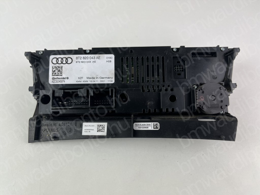 AUDI A4 B8 (8K2) Fűtéskapcsoló egység/modul (digit klímás) (8K2820043AE) 2. kép