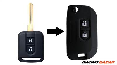 Nissan Qashqai Pathfinder Note Navara 350Z X-Trail NV200 kulcs módosított bicskakulcs átalakító