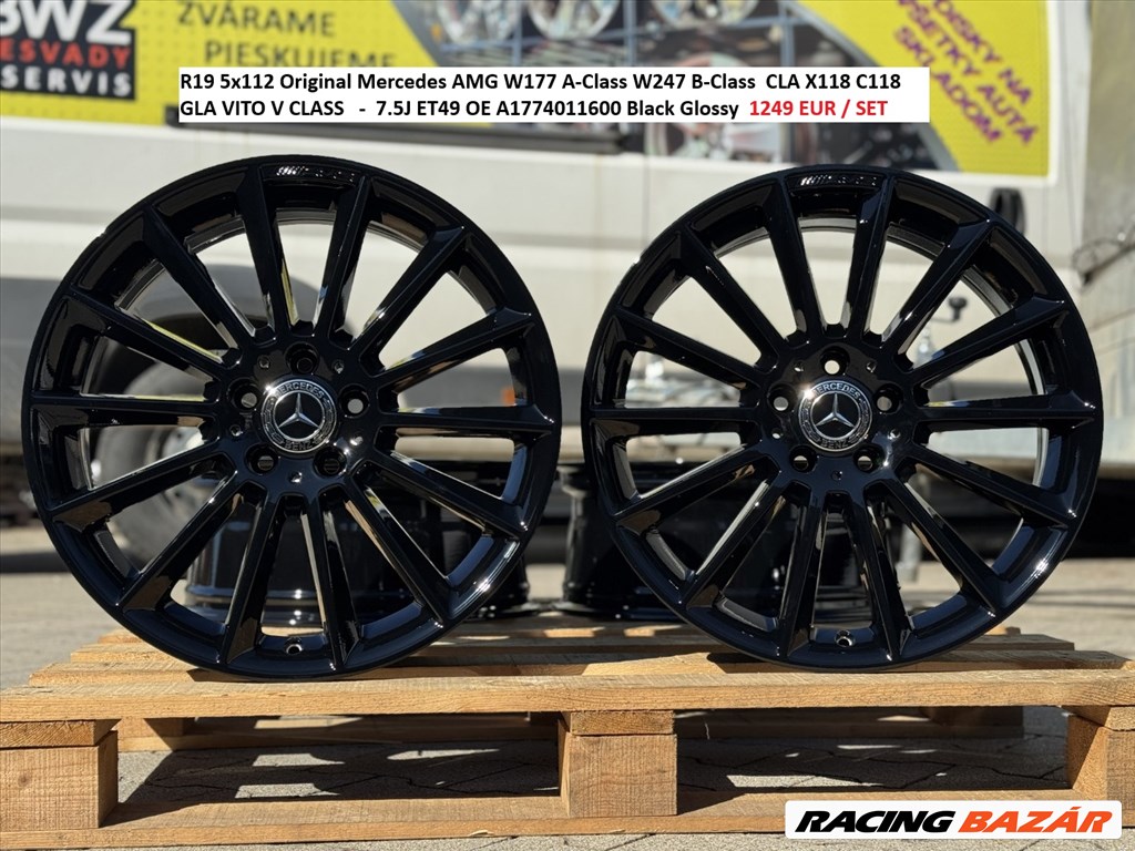 R19 5x112 Original Mercedes AMG W177 A-Class W247 B-Class  CLA X118 C118 GLA VITO V CLASS 1. kép