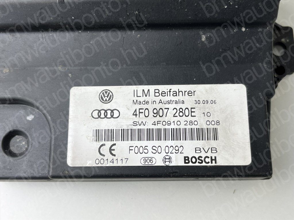 AUDI A6 C6 (4F2) Komfort vezérlőegység/modul (4F0907280E) 2. kép