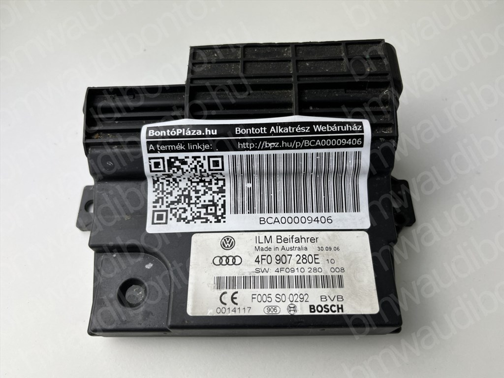 AUDI A6 C6 (4F2) Komfort vezérlőegység/modul (4F0907280E) 3. kép