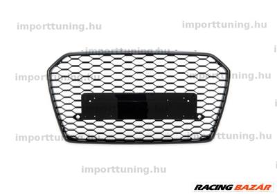 Audi A6 C7 2015-2018 Facelift Fényes Fekete hűtőrács 