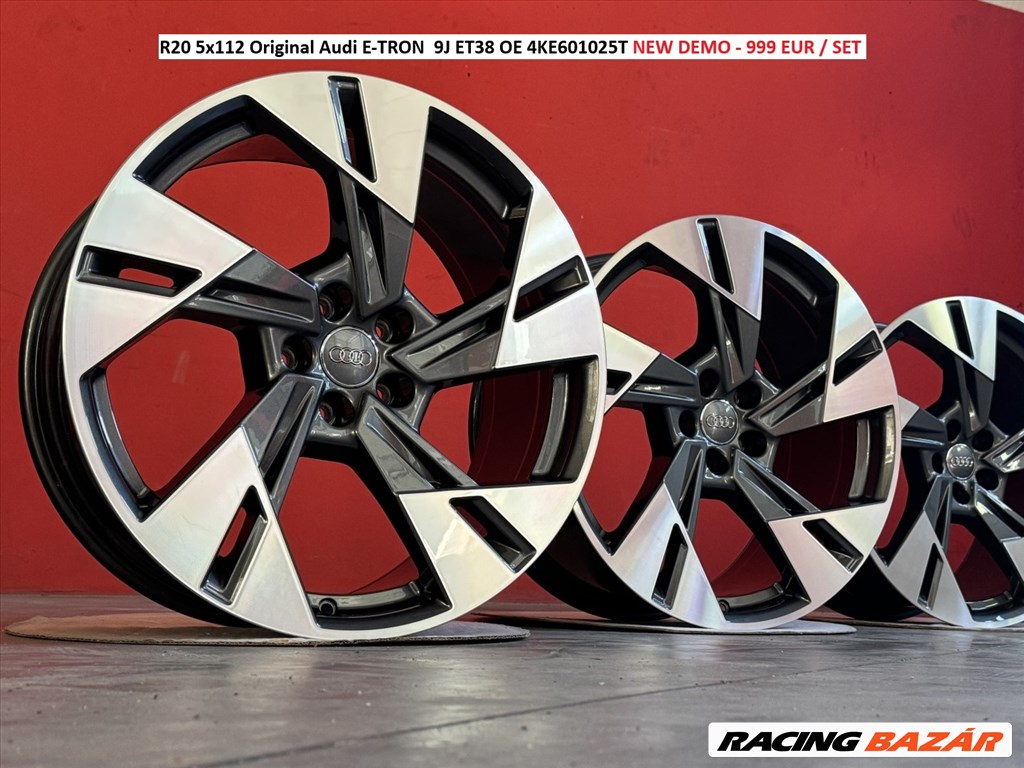 R20 5x112 Original Audi E-TRON  9J ET38 OE 4KE601025T NEW DEMO 1. kép