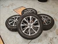 15" 4x100 Toyota Yaris gyári bicolor alufelni szett nyárigumikkal +TPMS!