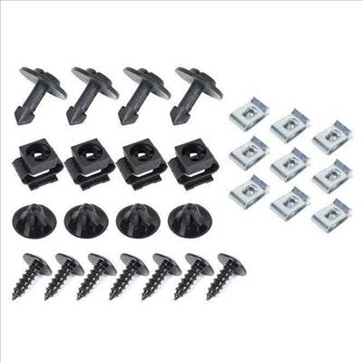 Skoda Superb I motorburkolat rögzítő szett 28 db-os