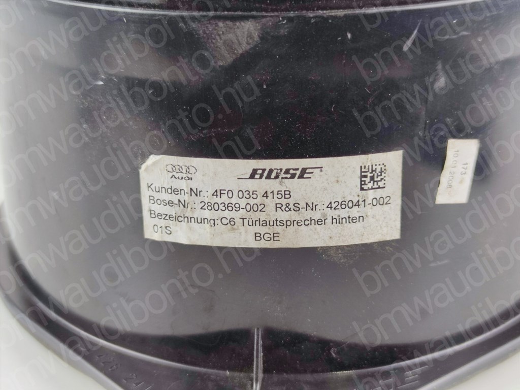 AUDI A6 C6 (4F2) Hátsó ajtó hangszóró (pozíciófüggetlen) (4F0035415B) 2. kép