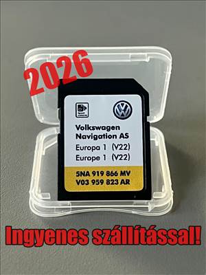 VW Discover Media 2026 (V22) MIB2 navigáció frissítés 32 Gb-s SD