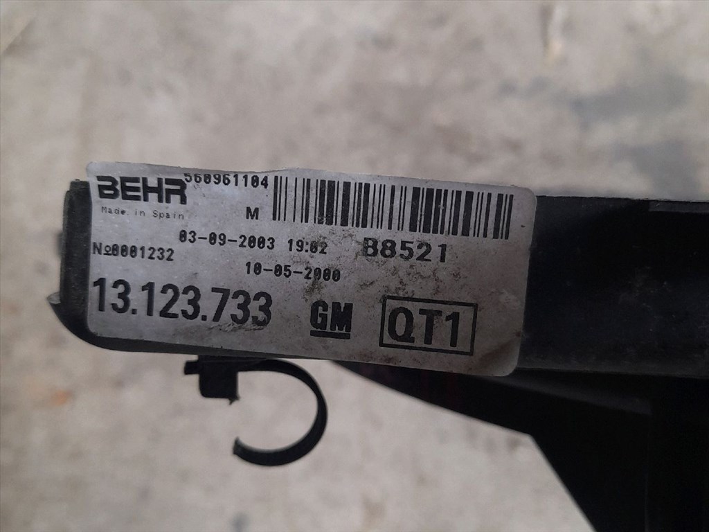 Opel Corsa C 1.3 CDTI Hűtőventilátor 2650 ,  13123733 3. kép
