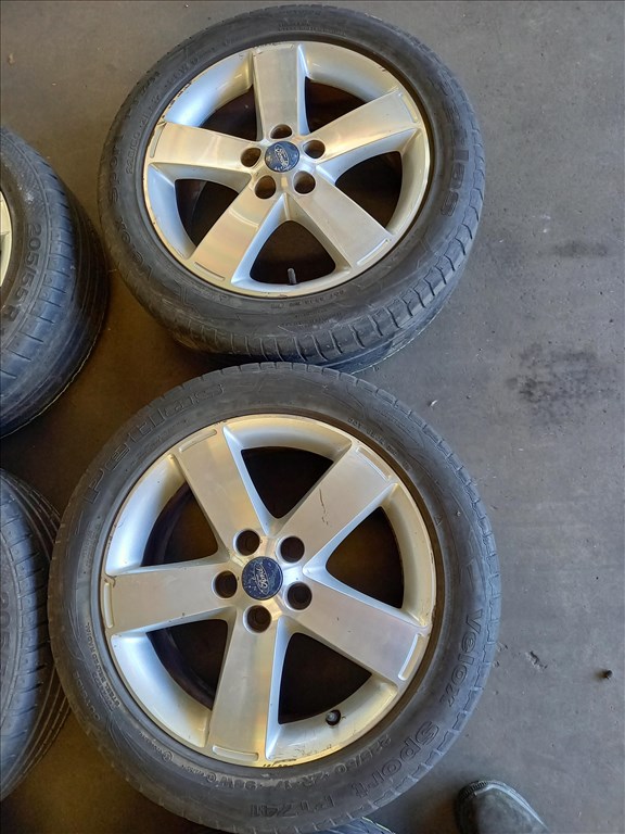 Ford 5x108-as 7x17" használt (gyári felni) alufelni, rajta 225/50 használt Petlas nyári gumi Fxx  3. kép