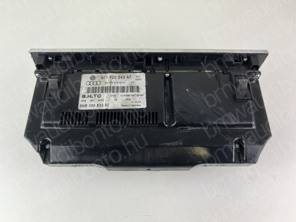 AUDI A6 C6 (4F2) Fűtéskapcsoló egység/modul (digit klímás) (4F1820043AF) 2. kép