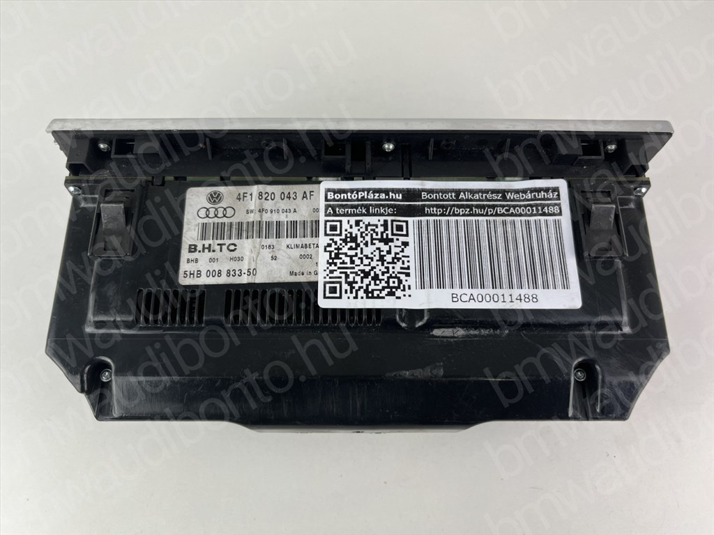 AUDI A6 C6 (4F2) Fűtéskapcsoló egység/modul (digit klímás) (4F1820043AF) 3. kép