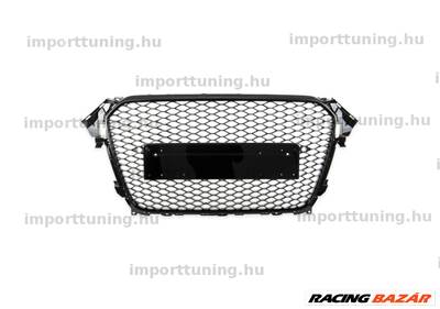 Audi A4 B8 2013-2016 Facelift Fényes Fekete hűtőrács 