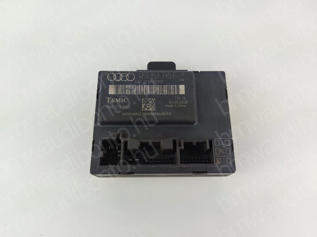 AUDI A6 C6 (4F2) Bal hátsó ajtó vezérlőegység/modul (4F0959795F) 1. kép