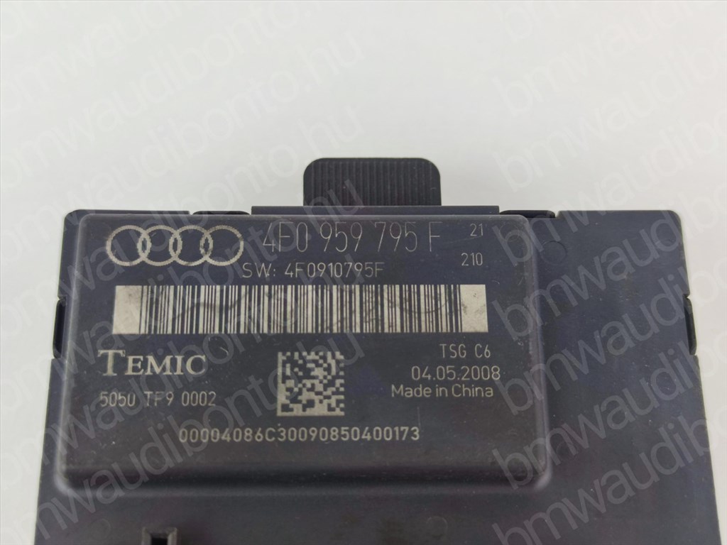 AUDI A6 C6 (4F2) Bal hátsó ajtó vezérlőegység/modul (4F0959795F) 2. kép