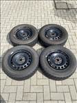 16" használt lemezfelni, rajta 215/60 újszerű Windforce téli gumi gumi