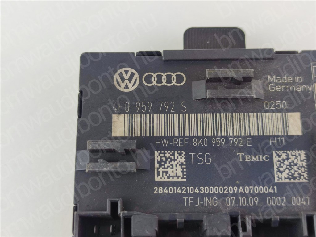 AUDI A6 C6 (4F2) Jobb első ajtó vezérlőegység/modul (4F0959792S) 2. kép