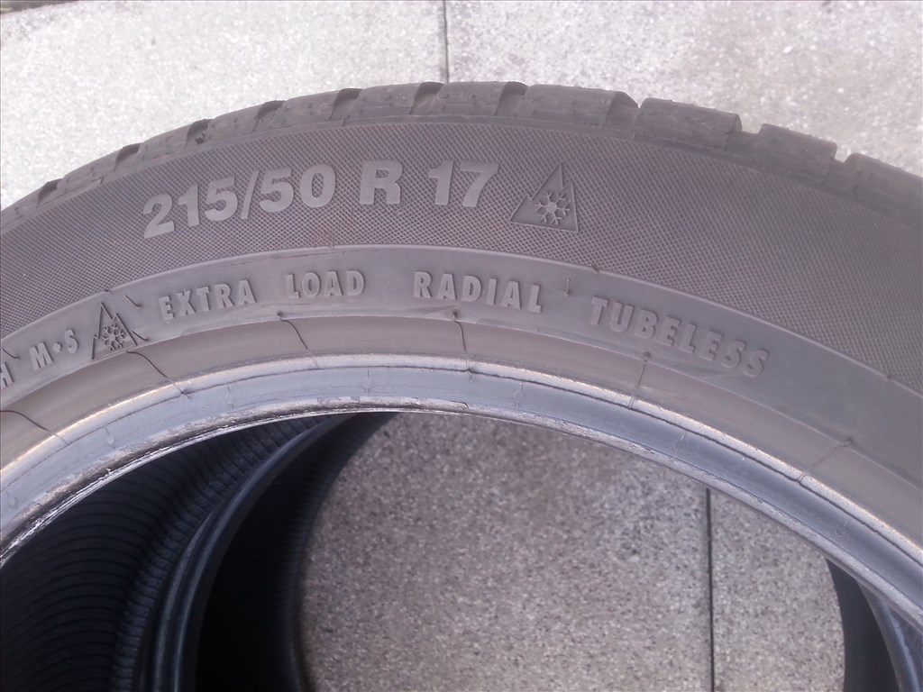  215/50R17 Continental használt téli gumi 2 db 3. kép