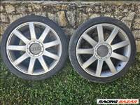 5x112 lyukosztású 18" használt WSL alufelni, rajta 225/40 használt Sava nyári gumi gumi