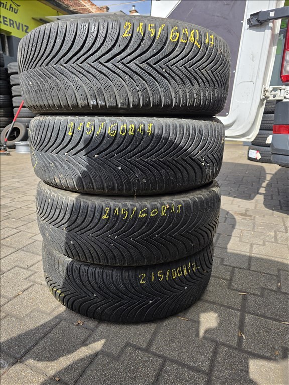  215/6017" újszerű Michelin alpin 5 téli gumi  1. kép
