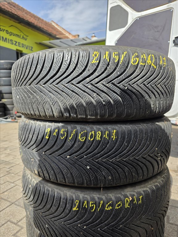  215/6017" újszerű Michelin alpin 5 téli gumi  2. kép