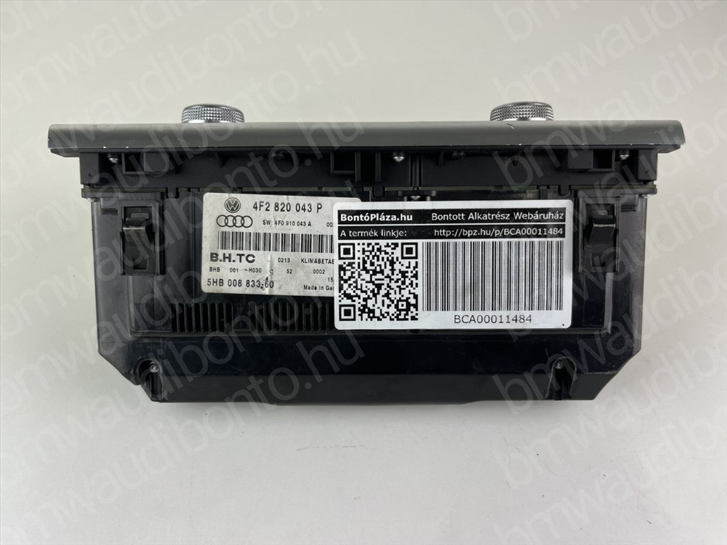 AUDI A6 C6 (4F2) Fűtéskapcsoló egység/modul (digit klímás) (4F2820043P) 3. kép