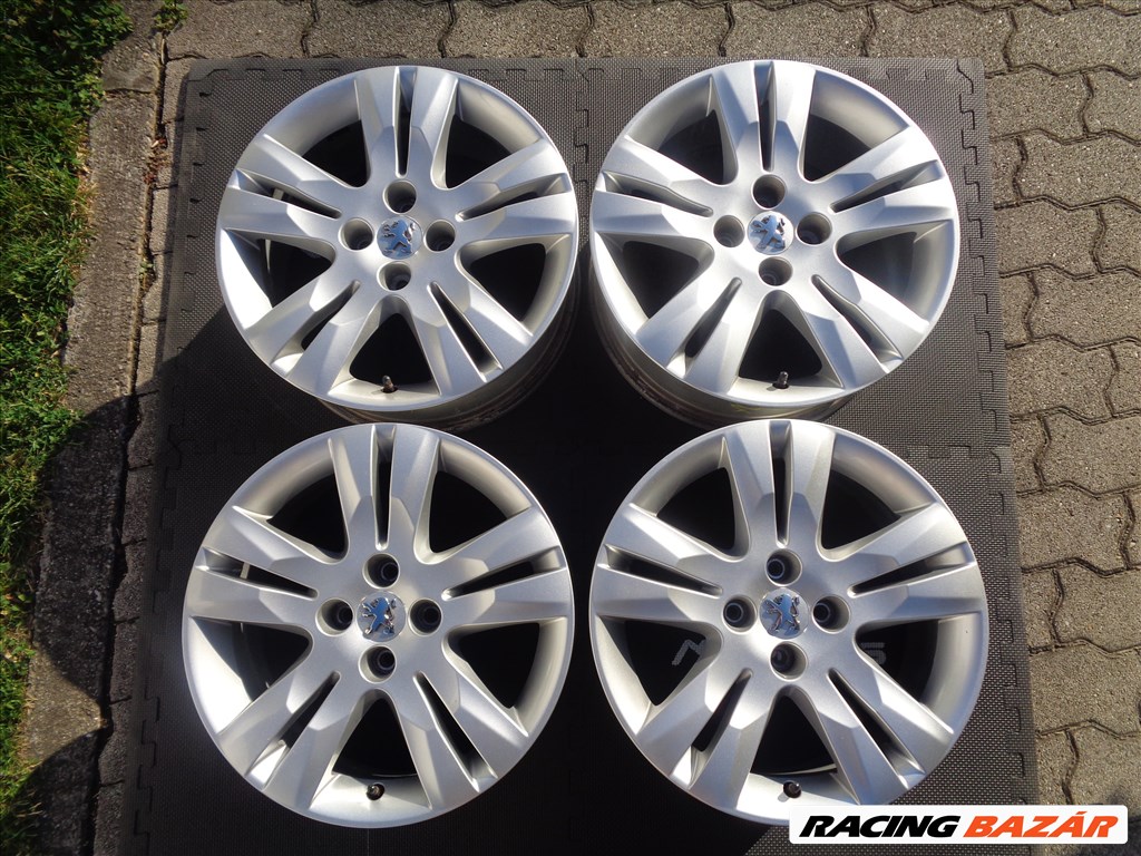 Peugeot gyári alufelni 17-es, 4×108-as, szenzorral, jó állapotban eladó.  1. kép