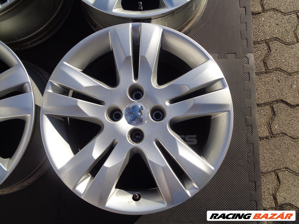 Peugeot gyári alufelni 17-es, 4×108-as, szenzorral, jó állapotban eladó.  5. kép