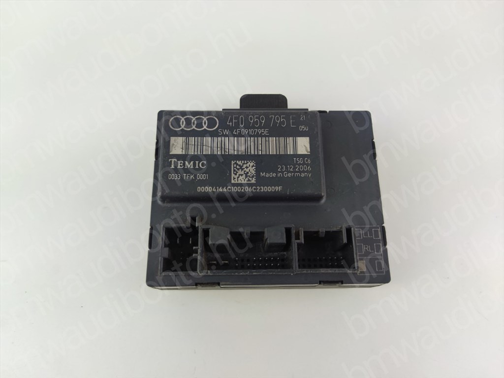 AUDI A6 C6 (4F2) Bal hátsó ajtó vezérlőegység/modul (4F0959795E) 1. kép
