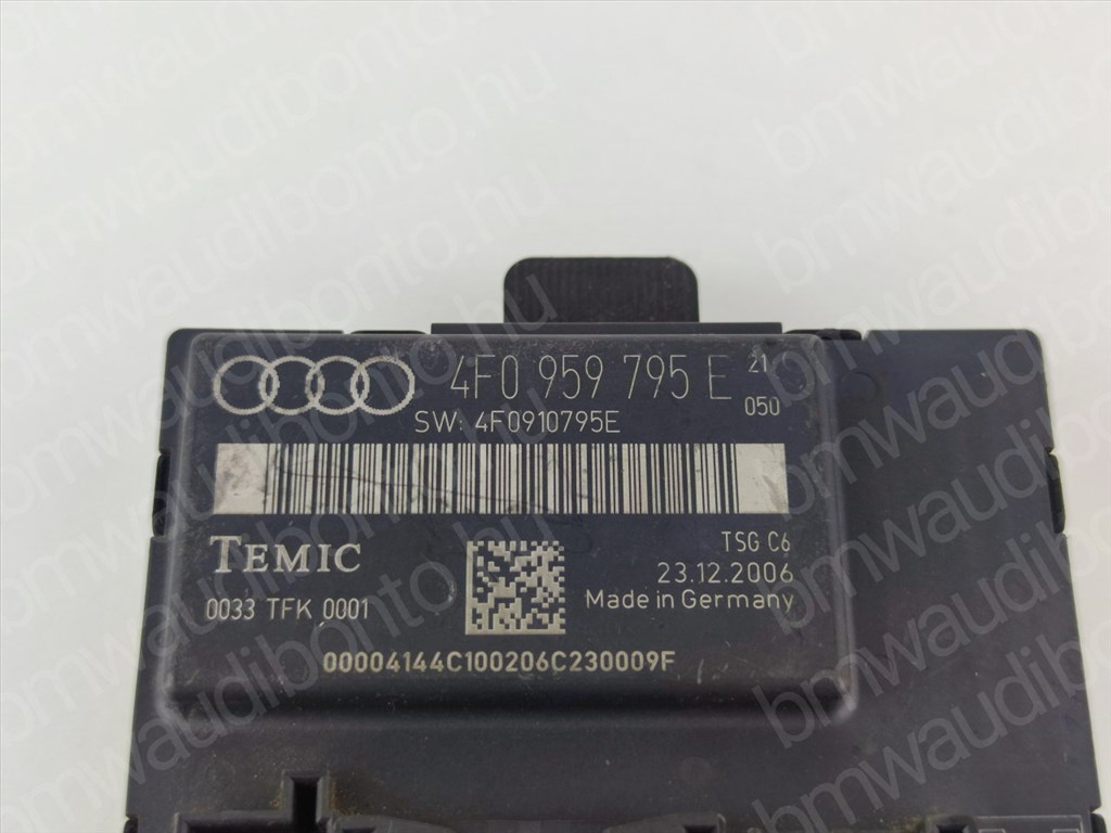 AUDI A6 C6 (4F2) Bal hátsó ajtó vezérlőegység/modul (4F0959795E) 2. kép