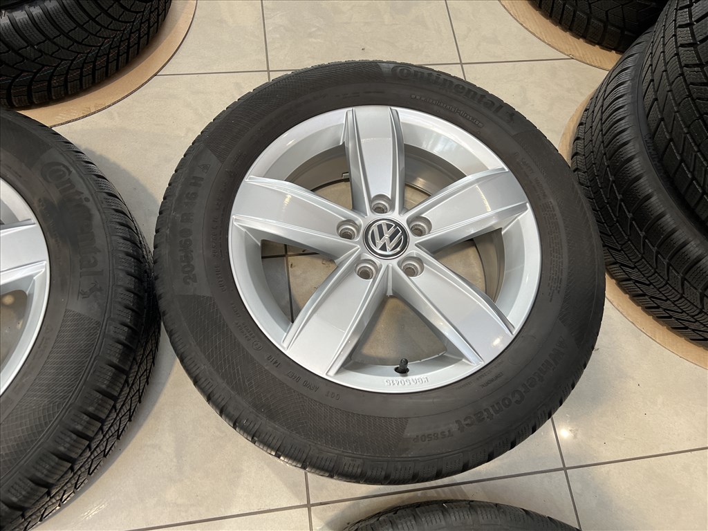 (2176) Volkswagen 16 gyári alufelni felni, 5x112, 205/60 gumi, Touran 6. kép