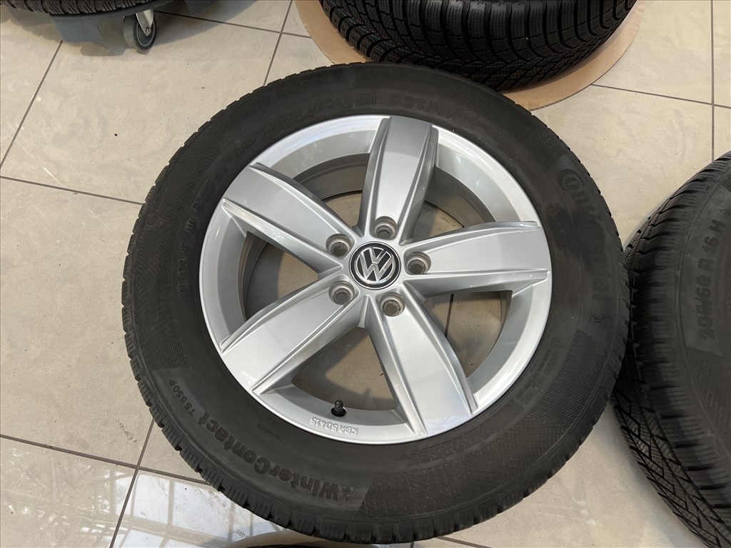(2176) Volkswagen 16 gyári alufelni felni, 5x112, 205/60 gumi, Touran 7. kép