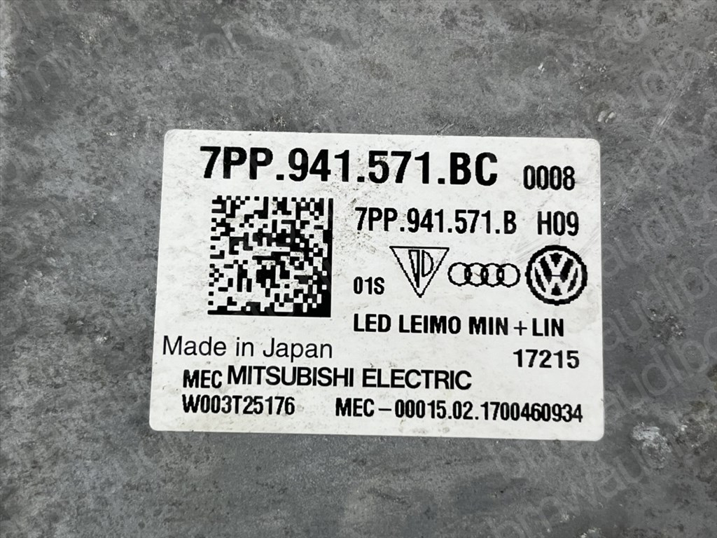 AUDI A6 C7 (4G2, 4GC) Fényszóró Elektronika (7PP941571BC) 2. kép