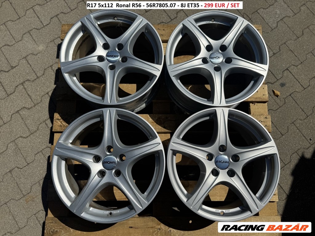 R17 5x112  Ronal R56 - 56R7805.07 - 8J ET35 - felnik alufelnik - audi mercedes stb 1. kép