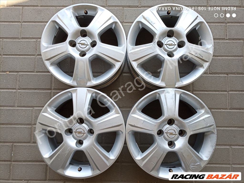 4x100 15" Opel használt alufelni garnitúra 1. kép