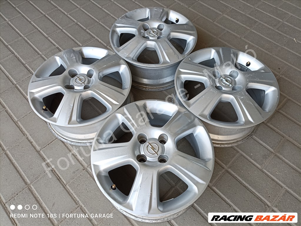 4x100 15" Opel használt alufelni garnitúra 2. kép
