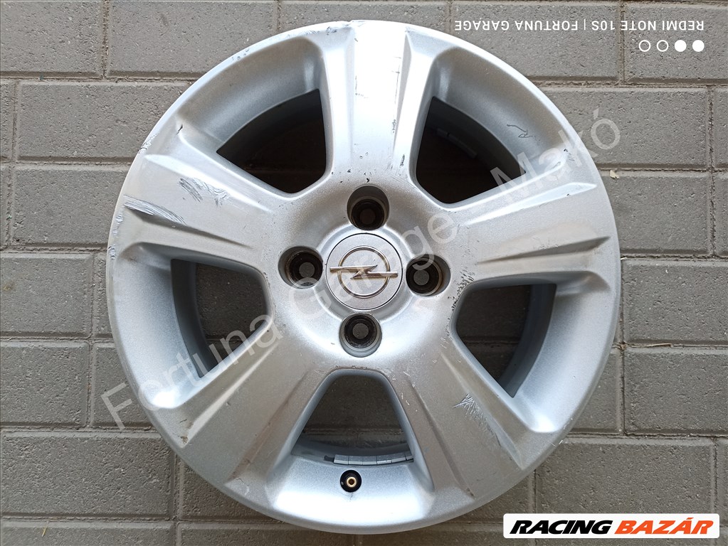 4x100 15" Opel használt alufelni garnitúra 6. kép