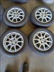  Agila/Wagon R 4x100-as 4.5x14" használt Dezent alufelni,165/65 használt Uniroyal téli gumi sxx4