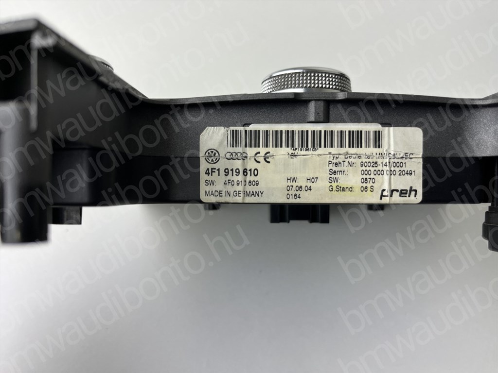 AUDI A6 C6 (4F2) Navigáció vezérlőegység/modul (4F1919610) 2. kép