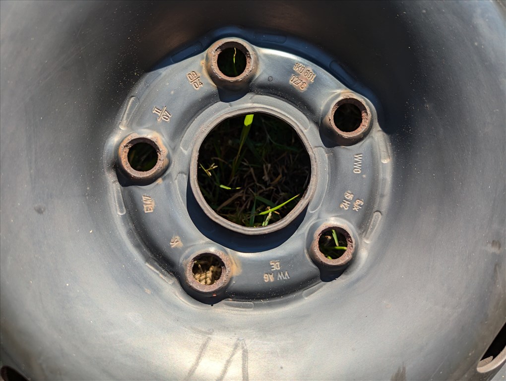  5x112 lyukosztású 15" megkímélt állapotú lemezfelni, 3. kép