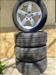  5x120 lyukosztású 17" használt Dezent alufelni, rajta 235/55 használt Pirelli téli gumi gumi 