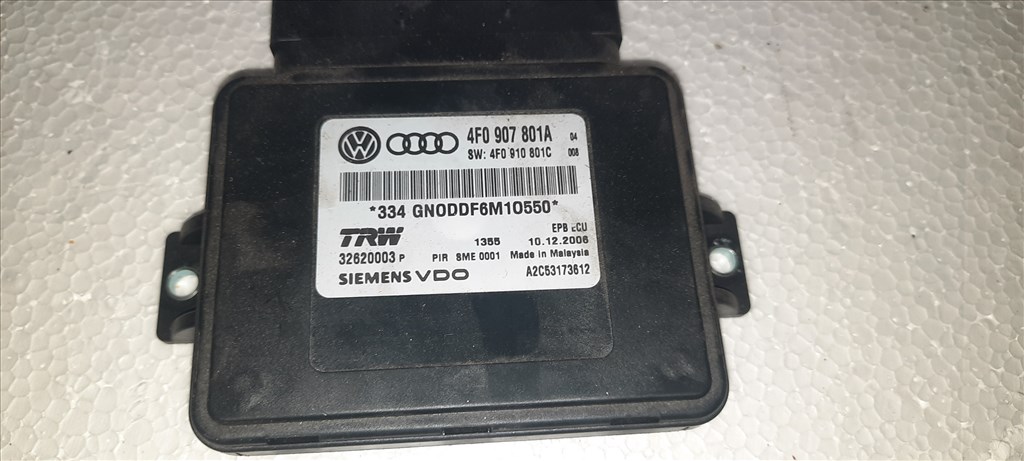 Audi A6 (C6 - 4F) 2.7 TDI kézifék elektronika 4f0907801a 1. kép